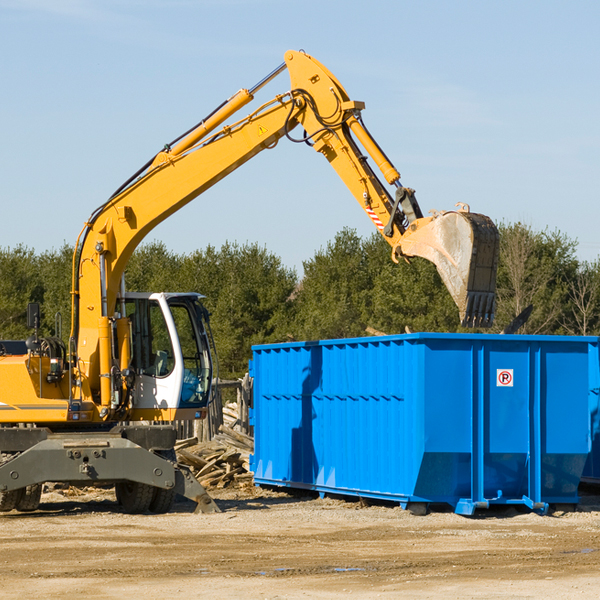 what are the rental fees for a residential dumpster in Spring Valley